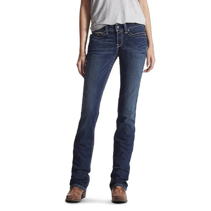 Ariat Womens R.E.A.L Straight Icon Jean - Saddleworld Devonport