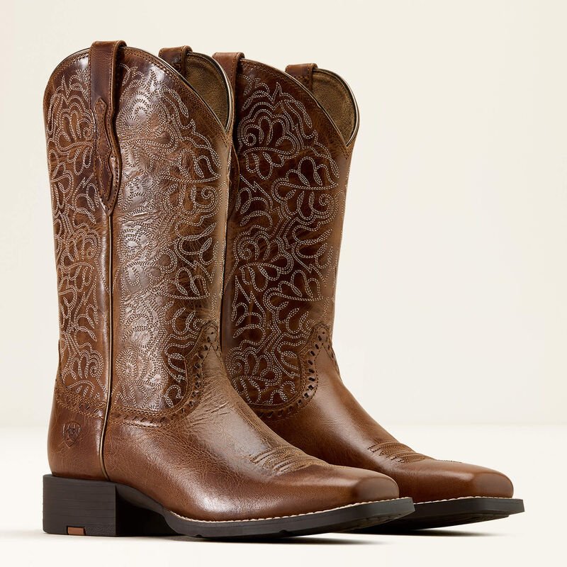 Ariat Womens Round Up Remuda Western - Aged Tan - Saddleworld Devonport
