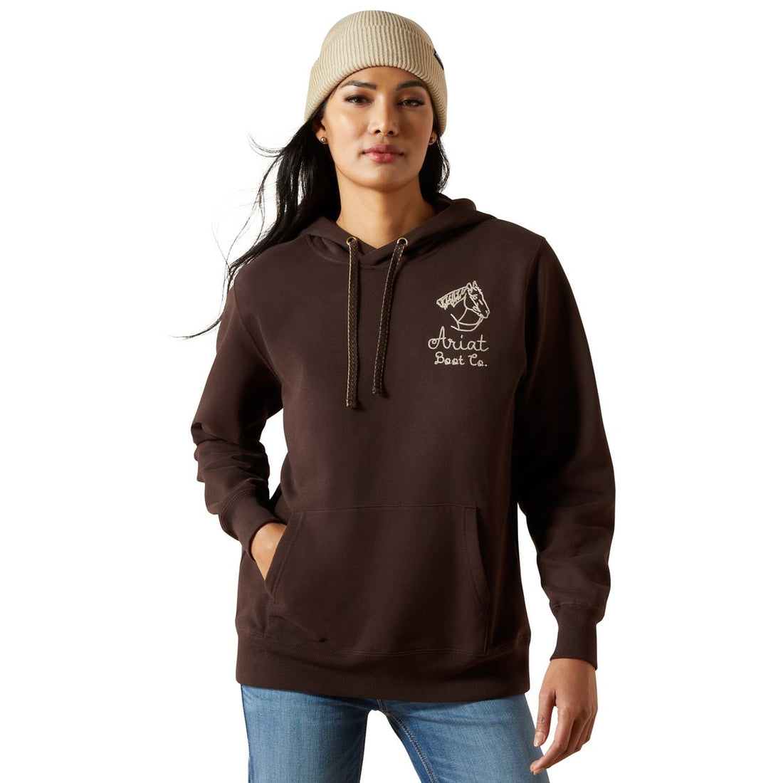 Ariat Womens Stitch Hoodie Mole - Saddleworld Devonport