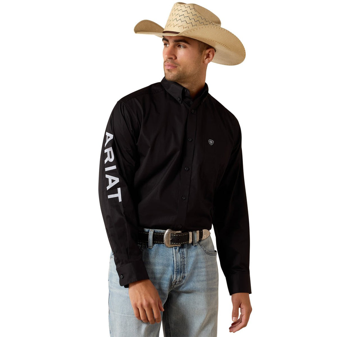 Arit Mens Team Logo Lightweight Twill Classic Fit Shirt - Saddleworld Devonport