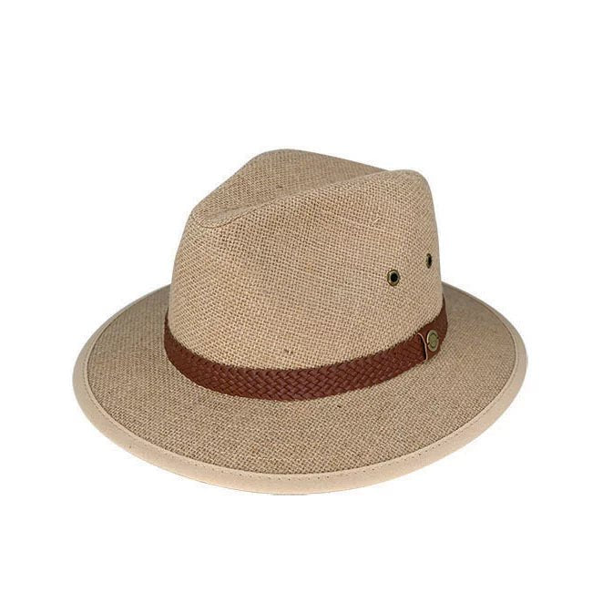 Avenel Trent Safari Hemp Canvas Hat - Saddleworld Devonport