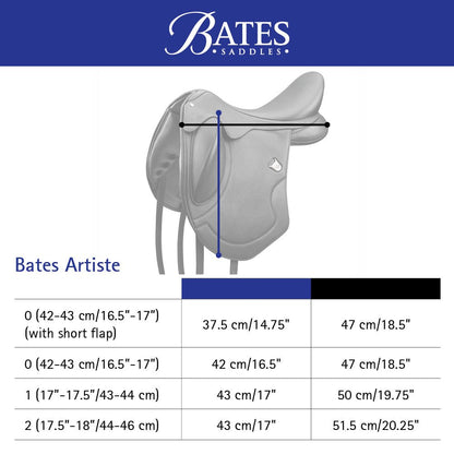 Bates Artiste Dressage Saddle - Saddleworld Devonport