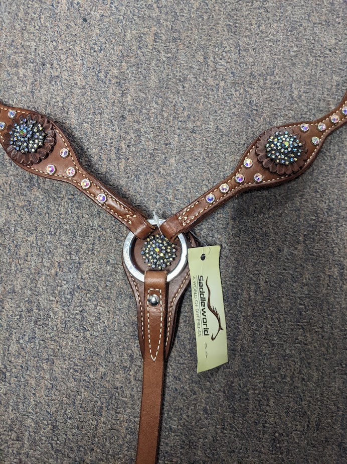 Traditional Western Scallop Breastplate Pony Saddleworld Devonport