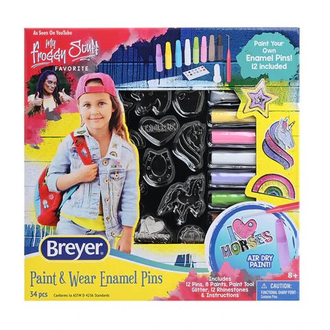 Breyer Activity Paint &amp; Wear Enamel Pins - Saddleworld Devonport