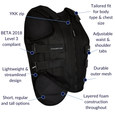 Champion Liber8 Ladies Safety Vest (Short) - Saddleworld Devonport
