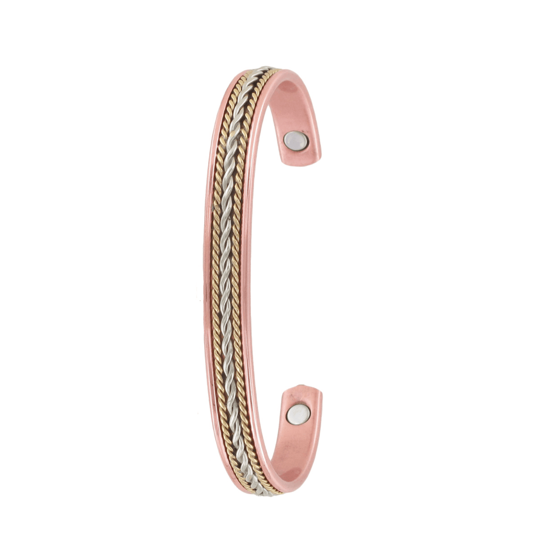 Copper Bangle with 3 Tone Twist - Saddleworld Devonport