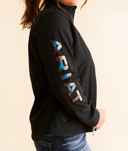 Ariat Women New Team Softshell Jacket Black and Serrano