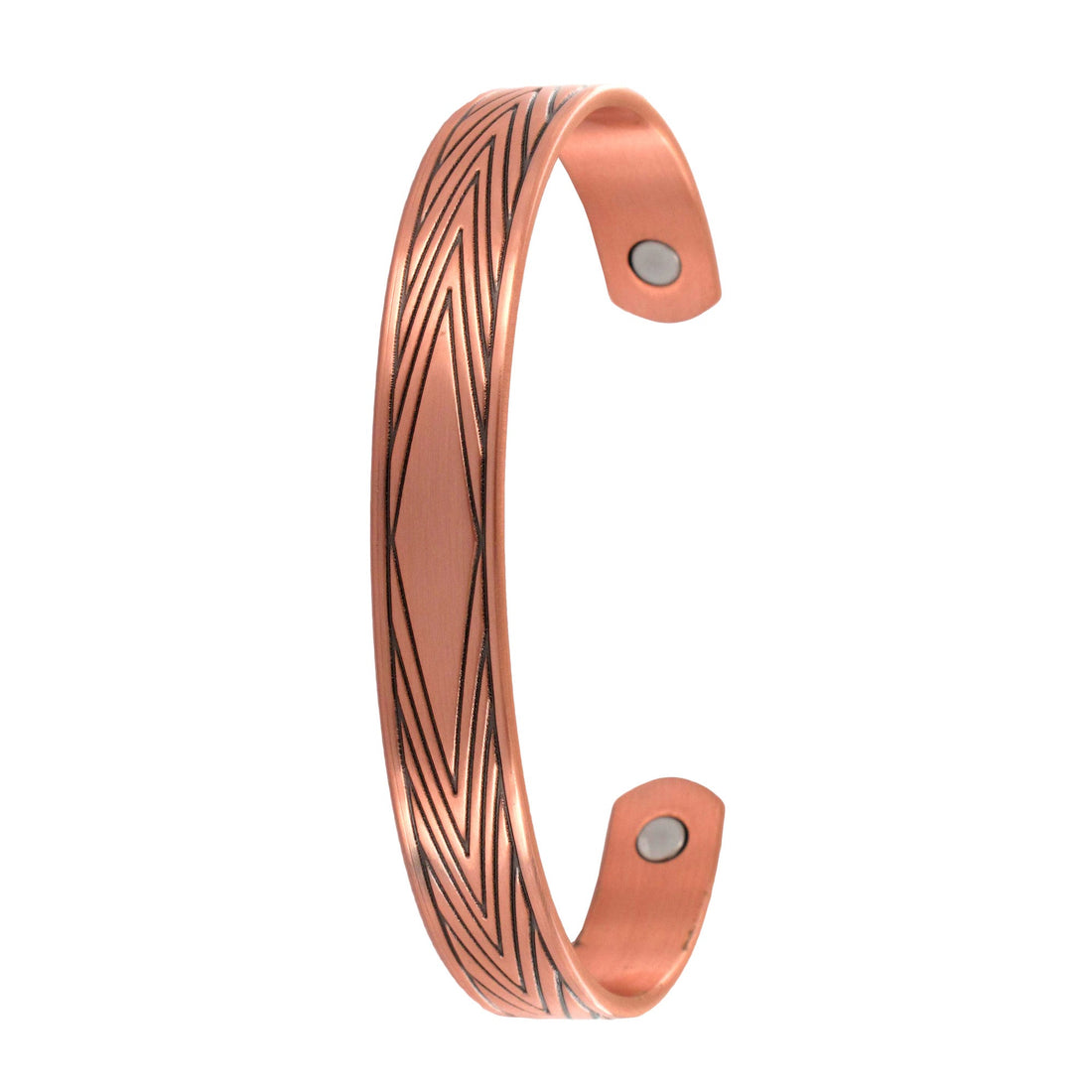Diamond Pattern Copper Bangle - Saddleworld Devonport