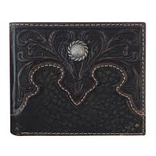 Roper Bi-Fold Tooled Yoke Wallet