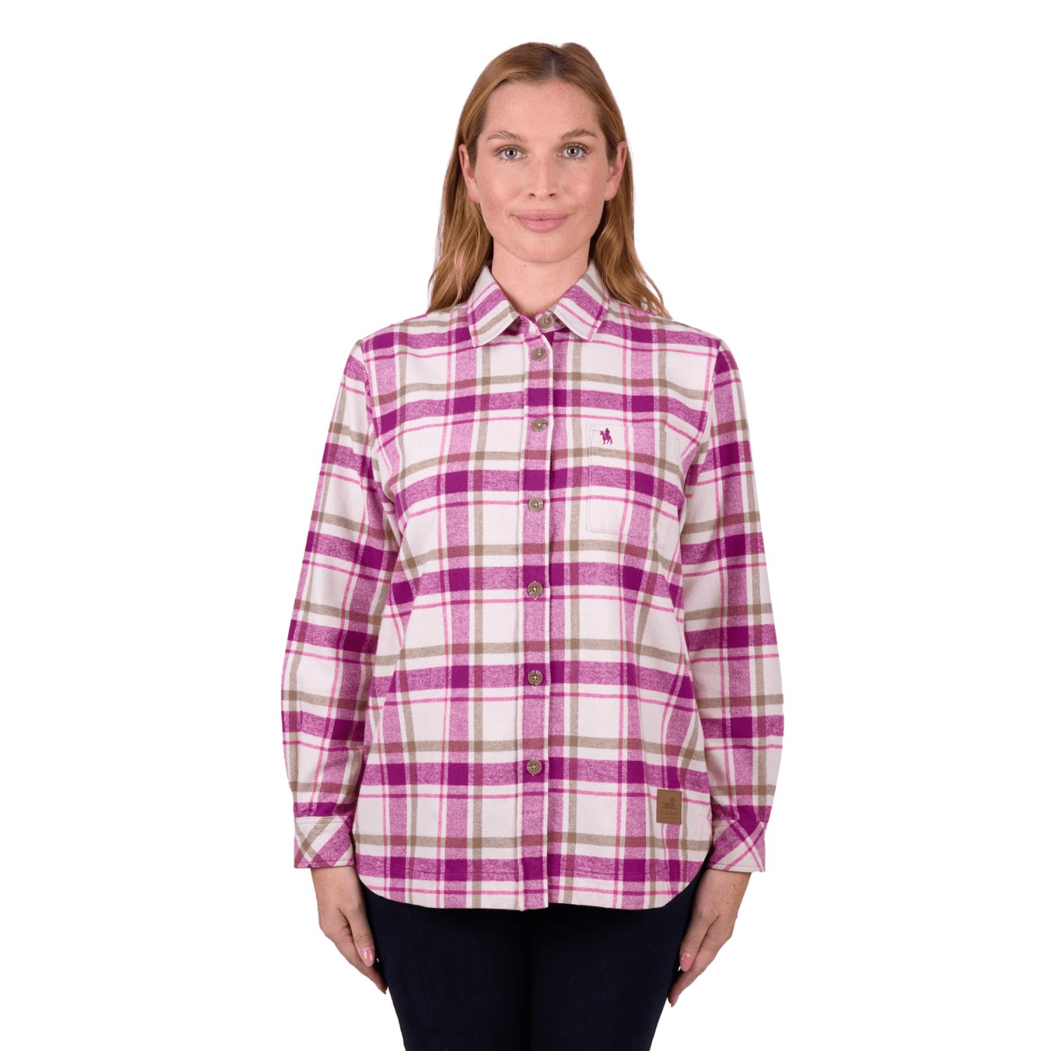 Dux-Bak Womens Selina Long Sleeve Flannel Shirt - Saddleworld Devonport