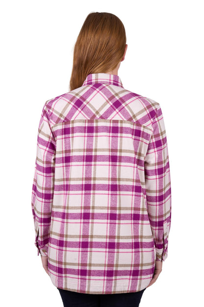 Dux-Bak Womens Selina Long Sleeve Flannel Shirt - Saddleworld Devonport