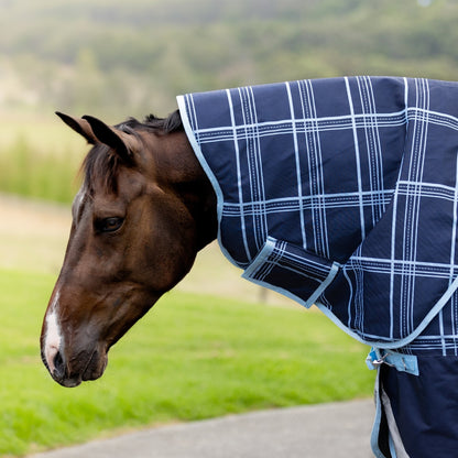 Equest Pro Frosted Check 1680 Denier Detacha Neck Winter Horse rug - Saddleworld Devonport