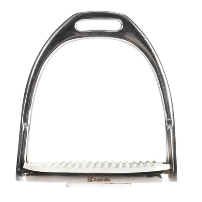 Equisteel Stainless Steel Two Bar Hunting Stirrup - Saddleworld Devonport