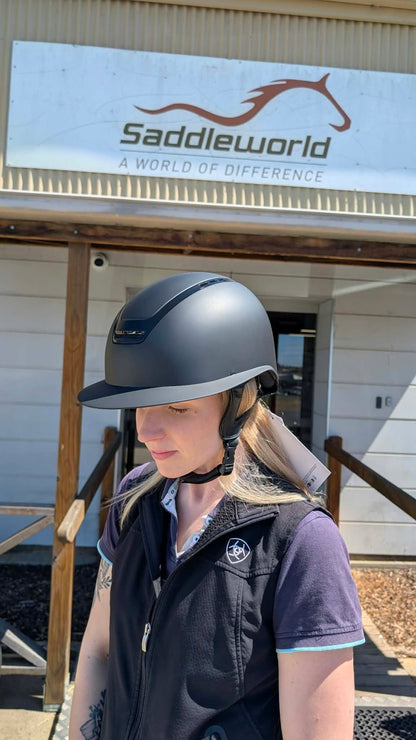 Eurohunter Cattai Helmet with Polo Peak - Saddleworld Devonport