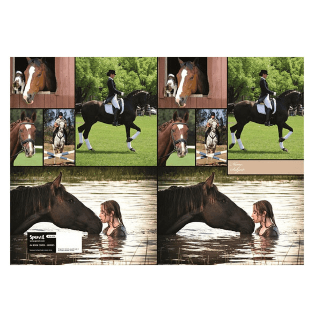 Exercise Book Cover - Horses - Saddleworld Devonport