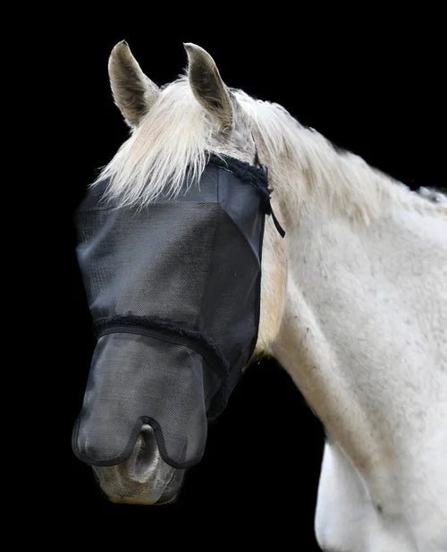 FlyVeils by Design Basic Fly Veil with Fleece &amp; Nose - Saddleworld Devonport