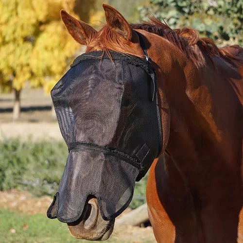 FlyVeils by Design Basic Fly Veil with Fleece &amp; Nose - Saddleworld Devonport