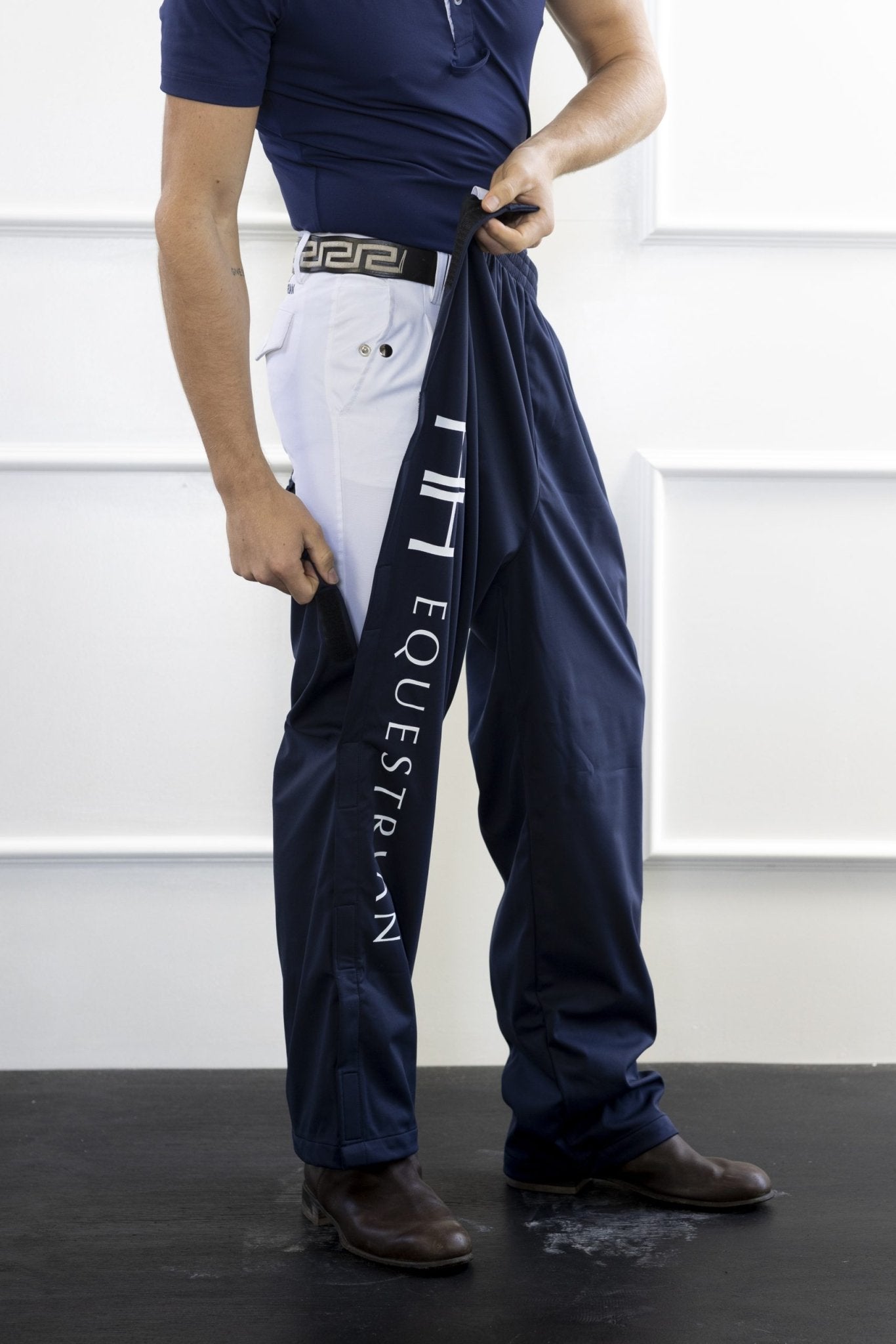 Hampton &amp; Harlow Navy Over-Pants - Saddleworld Devonport