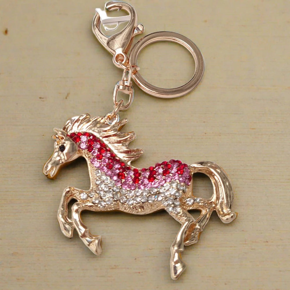 Horse Diamond Keyring