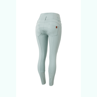 Horze Tara High Waist Silicone Knee Patch Breeches - Saddleworld Devonport