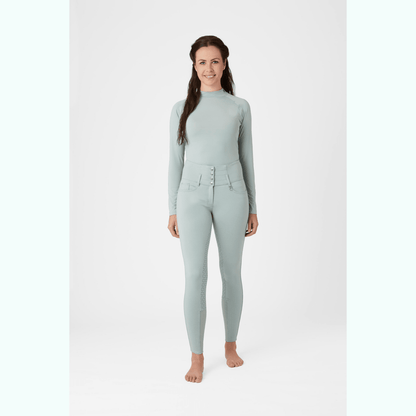 Horze Tara High Waist Silicone Knee Patch Breeches - Saddleworld Devonport