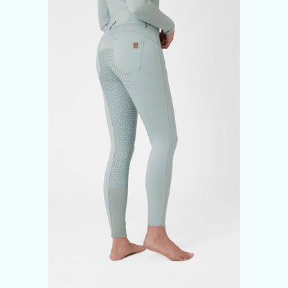 Horze Tara High Waist Silicone Knee Patch Breeches - Saddleworld Devonport