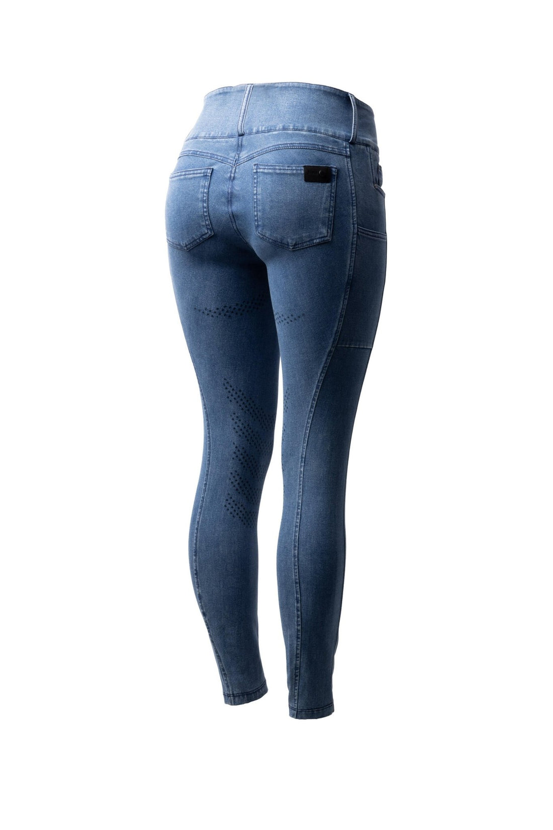 Horze Womens Carolyn Denim-Look Breeches - Saddleworld Devonport