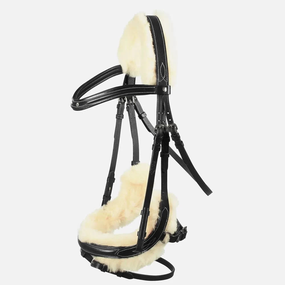Horze Rome Snaffle Bridle Black X Full