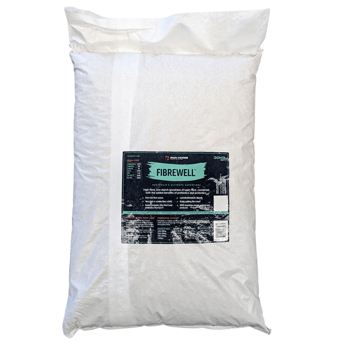 Iron Horse Equine FibreWell 20kg - Saddleworld Devonport