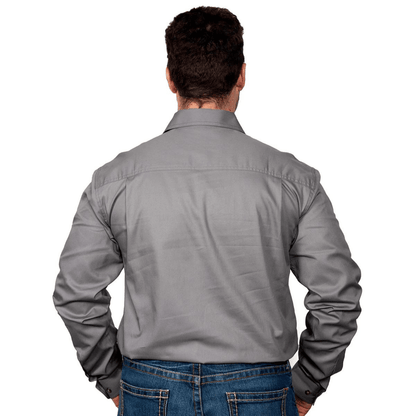 Just Country Mens Cameron 1/2 Button Workshirt - Saddleworld Devonport