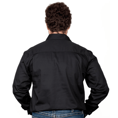 Just Country Mens Cameron 1/2 Button Workshirt - Saddleworld Devonport