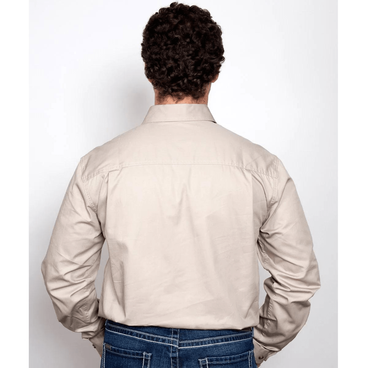 Just Country Mens Cameron 1/2 Button Workshirt - Saddleworld Devonport
