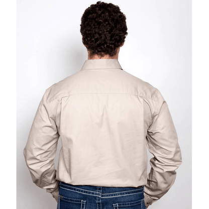 Just Country Mens Cameron 1/2 Button Workshirt - Saddleworld Devonport