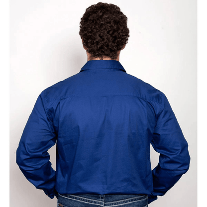 Just Country Mens Cameron 1/2 Button Workshirt - Saddleworld Devonport