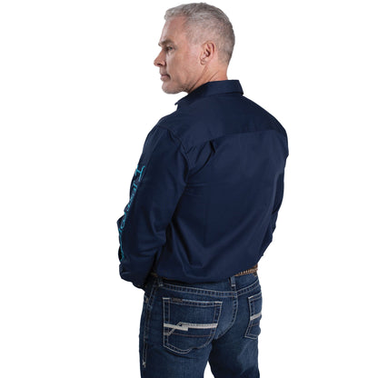 Just Country Mens Evan Embroidered Workshirt - Saddleworld Devonport