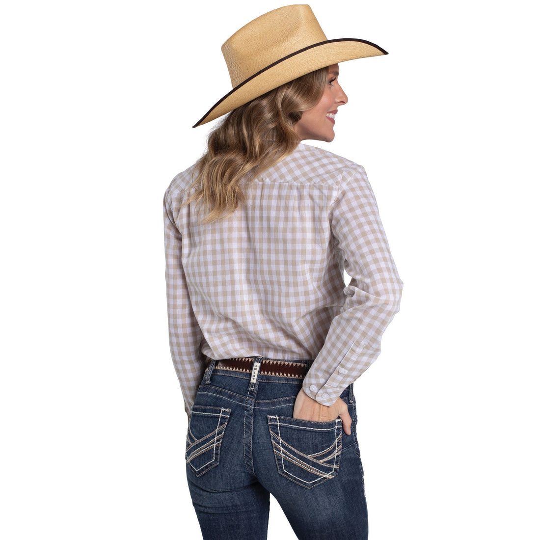 Just Country Womens Abbey Full Button Workshirt - Saddleworld Devonport