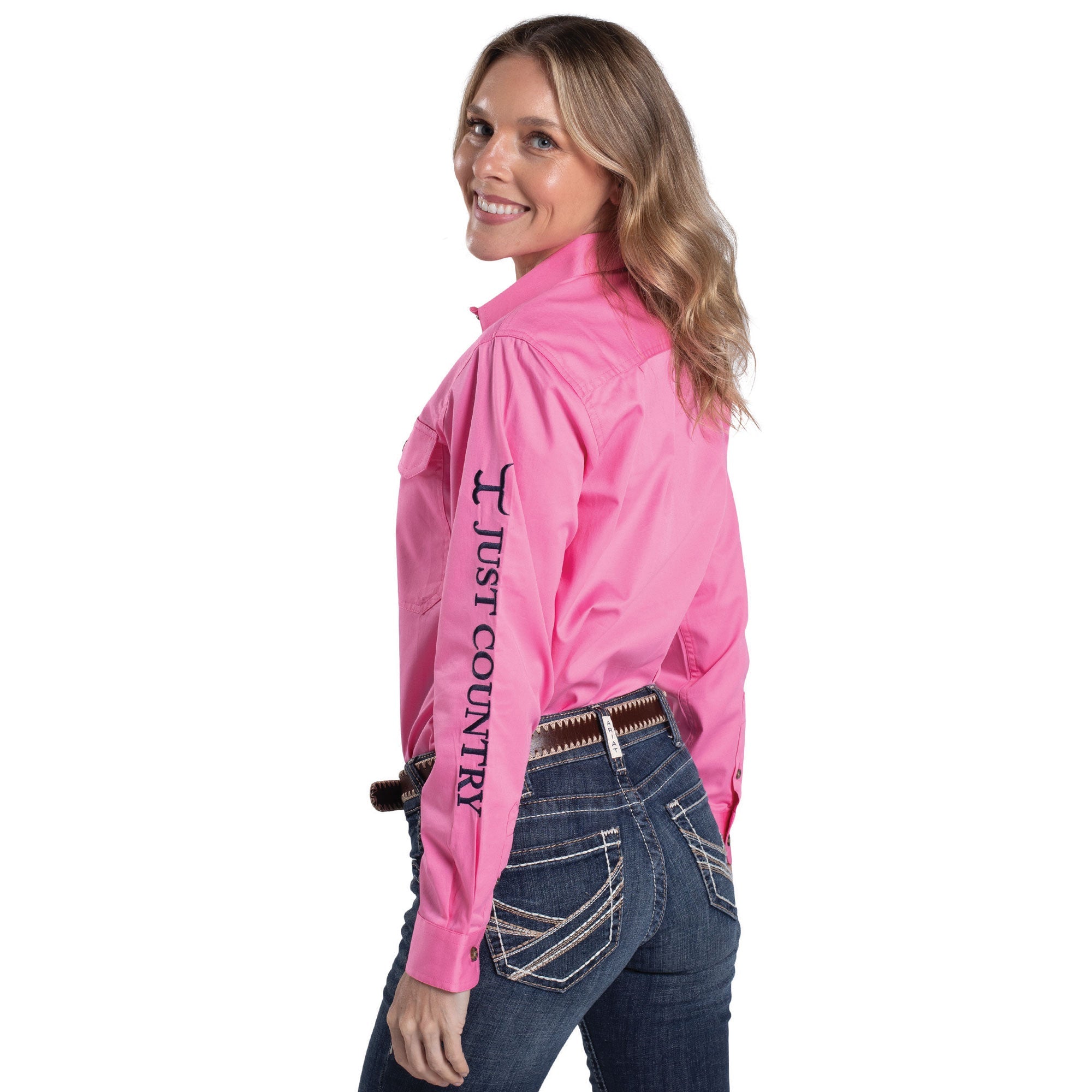 Just Country Womens Brooke Embroidered Workshirt - Saddleworld Devonport