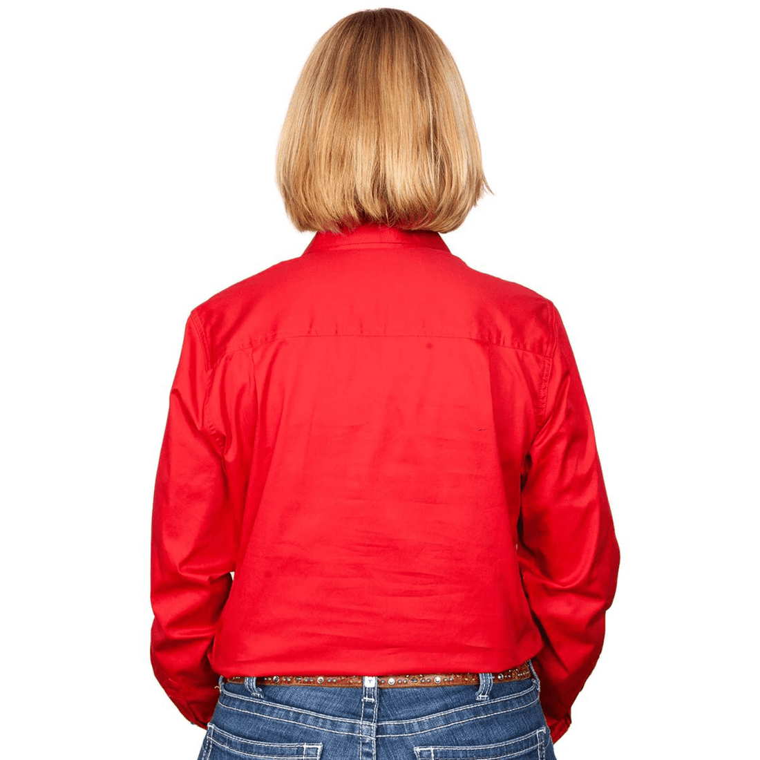 Just Country Womens Jahna Half Button Workshirt - Saddleworld Devonport