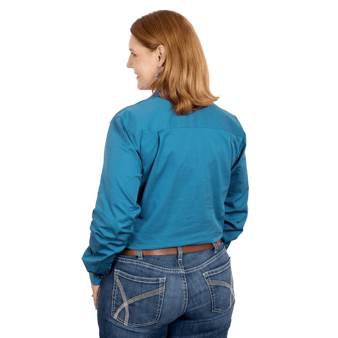 Just Country Womens Jahna Half Button Workshirt - Saddleworld Devonport