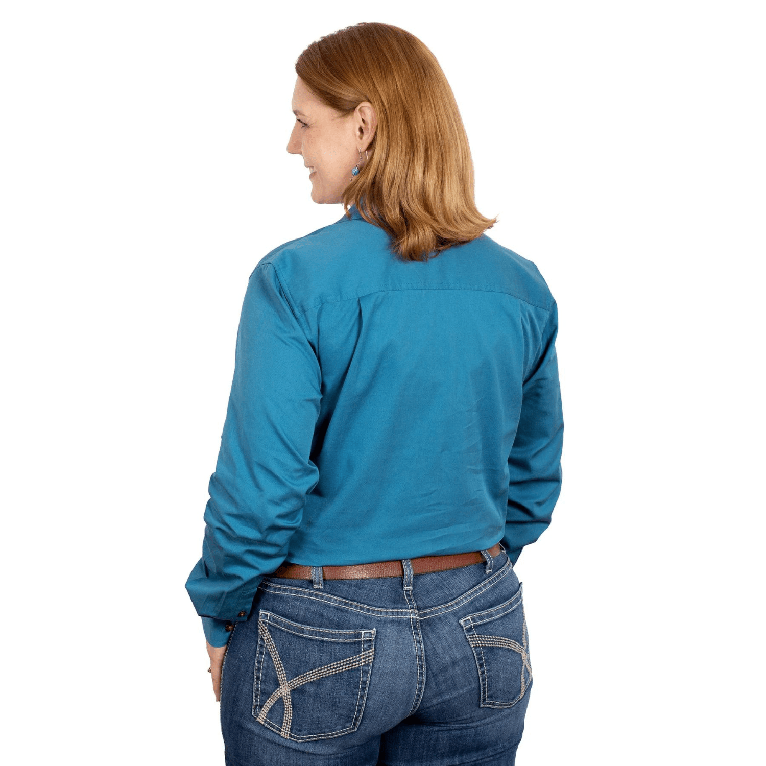 Just Country Womens Jahna Half Button Workshirt - Saddleworld Devonport