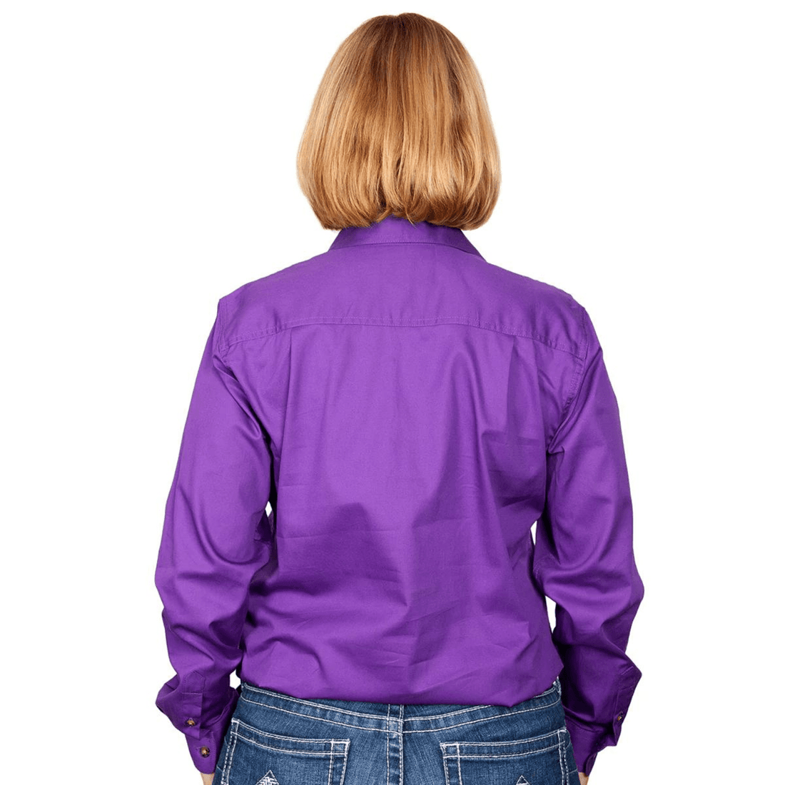 Just Country Womens Jahna Half Button Workshirt - Saddleworld Devonport