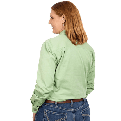 Just Country Womens Jahna Half Button Workshirt - Saddleworld Devonport