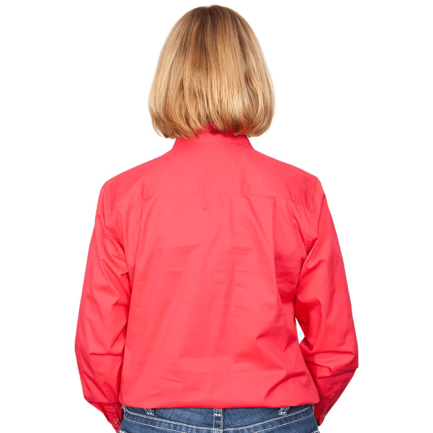 Just Country Womens Jahna Half Button Workshirt - Saddleworld Devonport