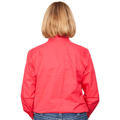 Just Country Womens Jahna Half Button Workshirt - Saddleworld Devonport