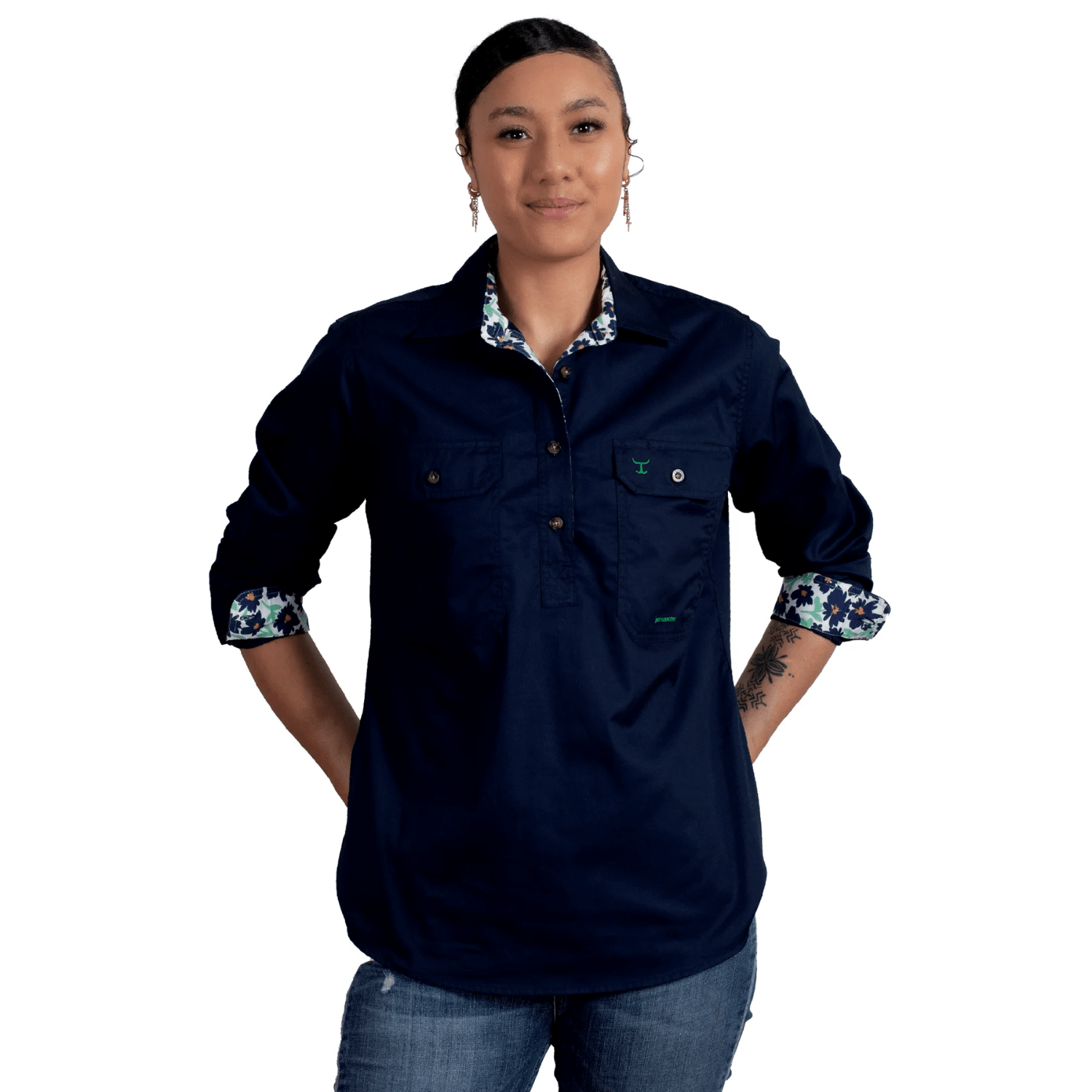 Just Country Womens Jahna Trim Shirt - Saddleworld Devonport