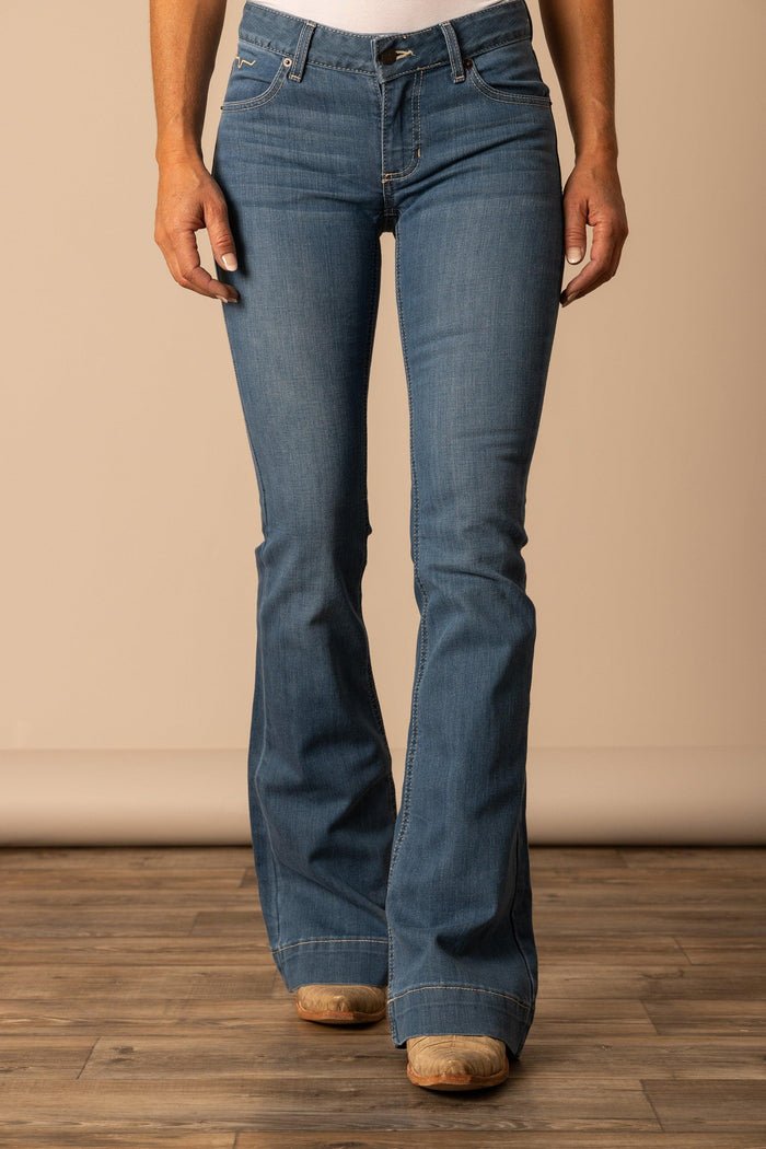 Kimes Ranch Lola Soho Fade Mid Rise Flare Jeans - Saddleworld Devonport