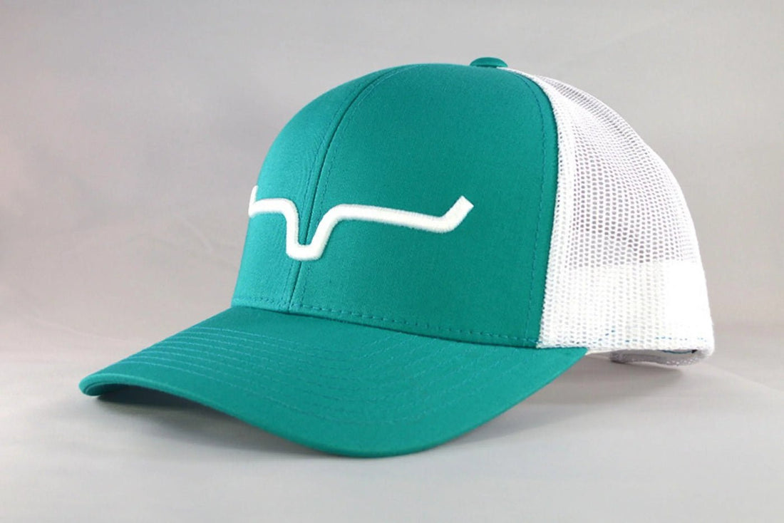 Kimes Ranch Weekly Trucker Cap - Teal/White - Saddleworld Devonport