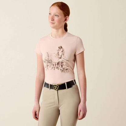 Ariat Youth Girls Ethereal Equine Short Sleeve Tee