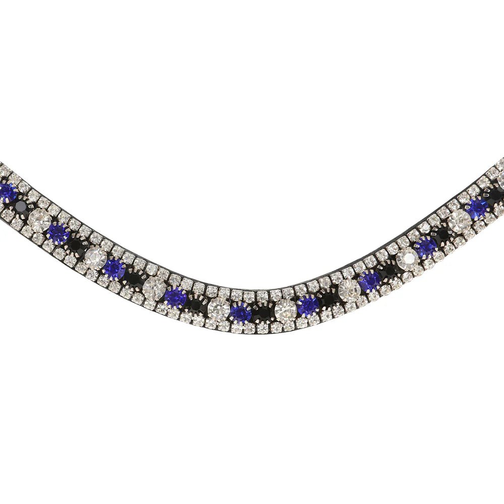 Lumiere Blue crystal browband - Saddleworld Devonport