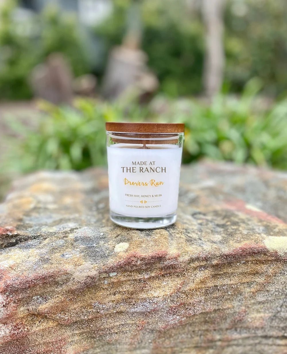 Made at the Ranch Soy Candle - Drovers Run - Saddleworld Devonport